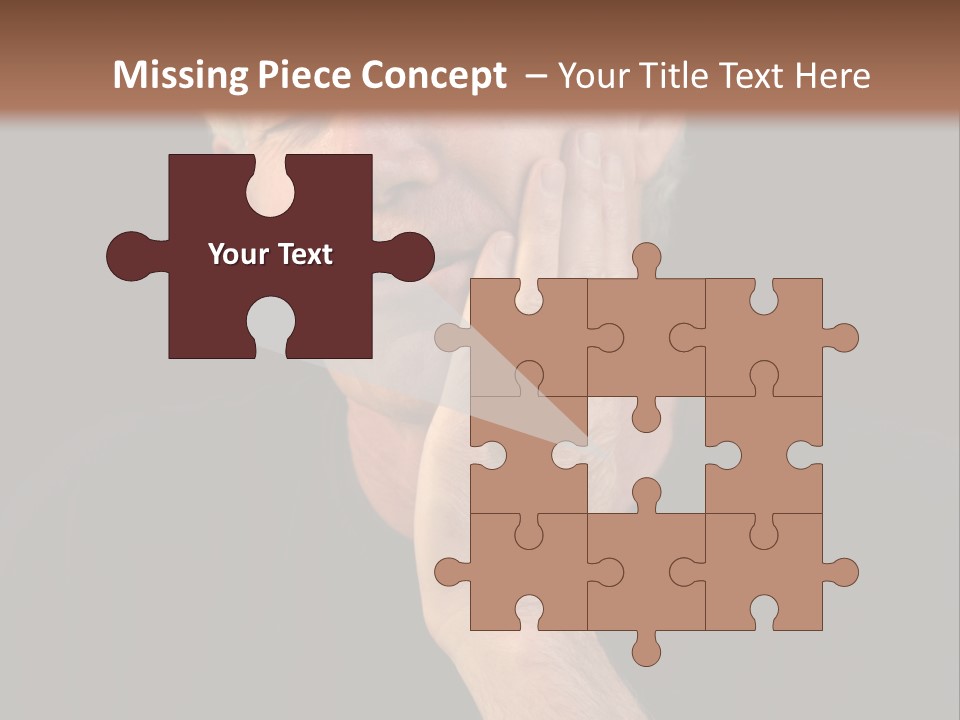 A Man In Pain With A Tooth Ache PowerPoint Template