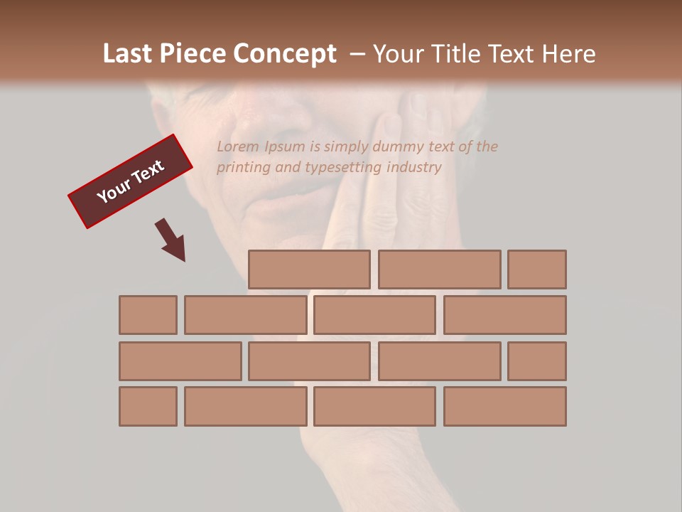 A Man In Pain With A Tooth Ache PowerPoint Template