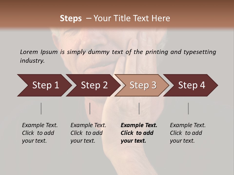 A Man In Pain With A Tooth Ache PowerPoint Template