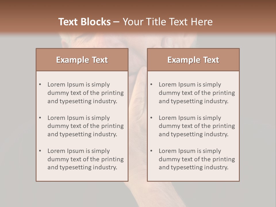 A Man In Pain With A Tooth Ache PowerPoint Template