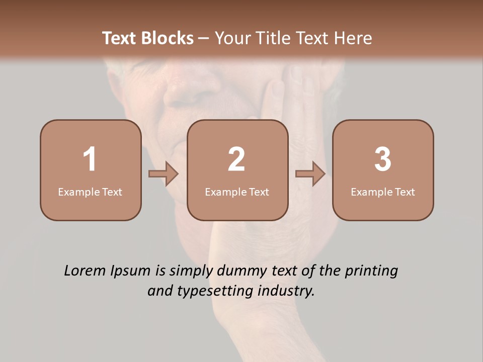 A Man In Pain With A Tooth Ache PowerPoint Template