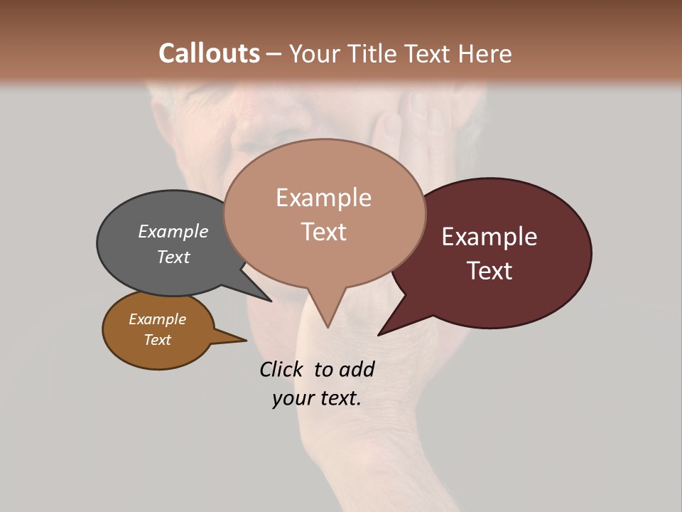 A Man In Pain With A Tooth Ache PowerPoint Template