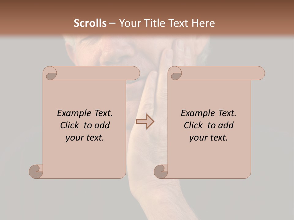 A Man In Pain With A Tooth Ache PowerPoint Template