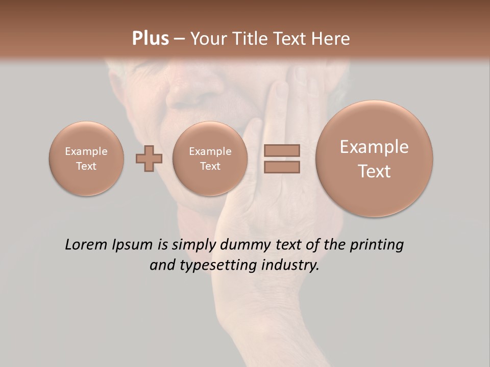 A Man In Pain With A Tooth Ache PowerPoint Template