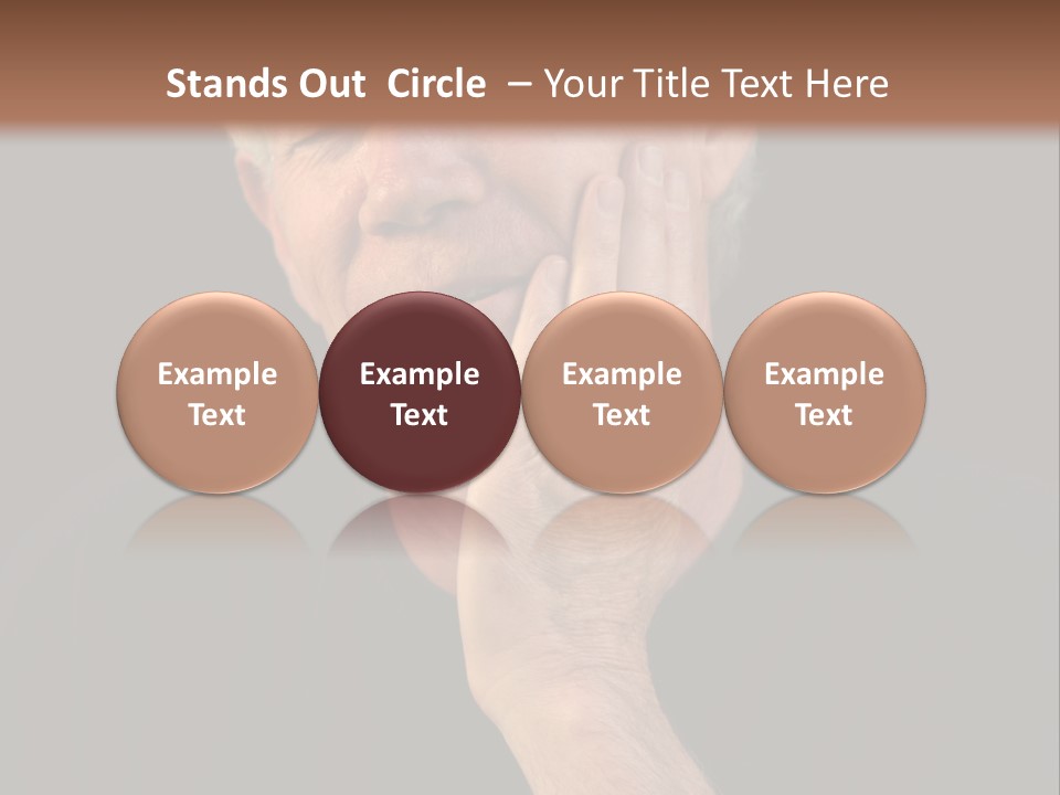 A Man In Pain With A Tooth Ache PowerPoint Template