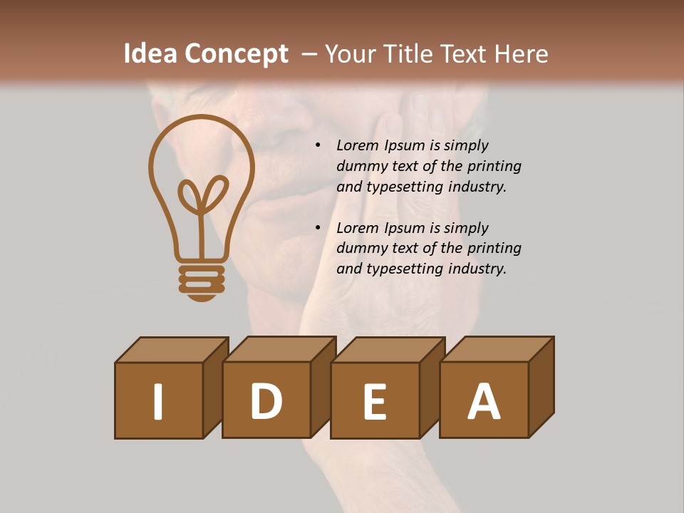 A Man In Pain With A Tooth Ache PowerPoint Template