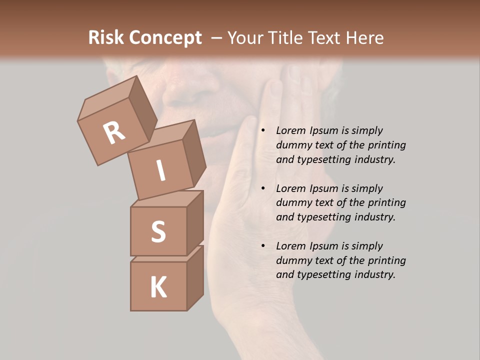 A Man In Pain With A Tooth Ache PowerPoint Template