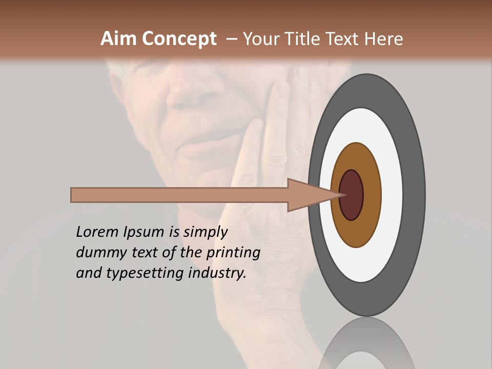 A Man In Pain With A Tooth Ache PowerPoint Template