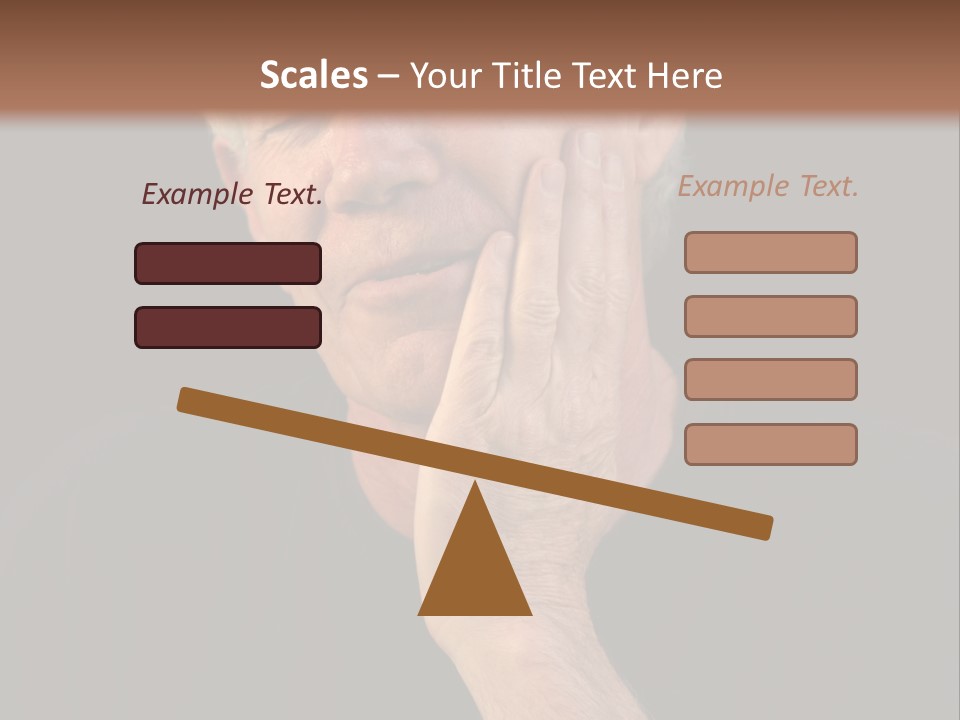 A Man In Pain With A Tooth Ache PowerPoint Template
