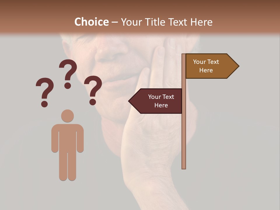 A Man In Pain With A Tooth Ache PowerPoint Template