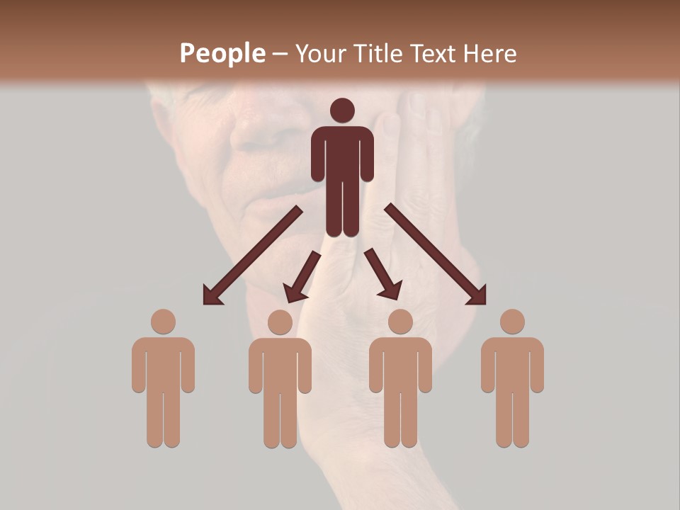 A Man In Pain With A Tooth Ache PowerPoint Template