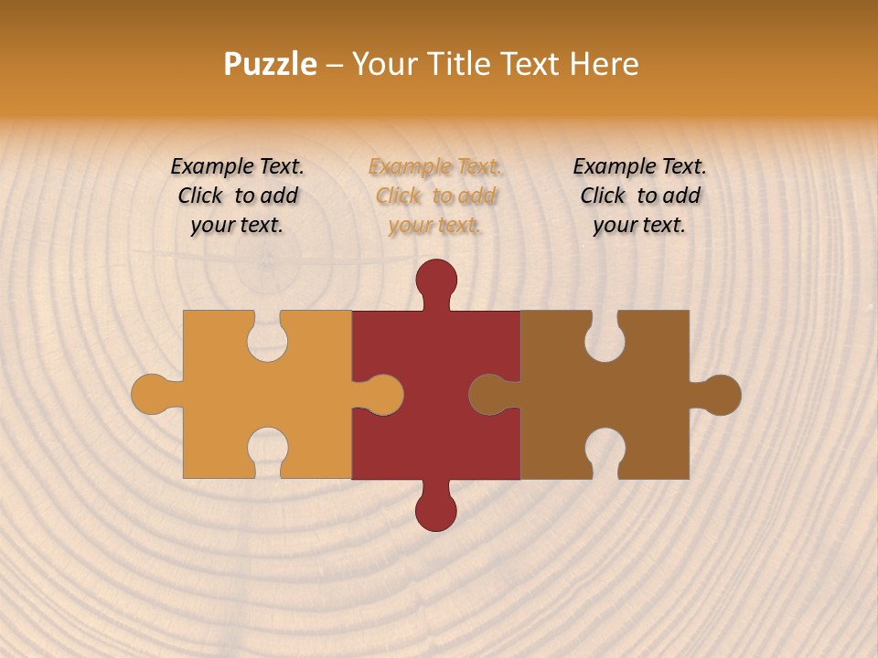 Close-Up Wooden Cut Texture PowerPoint Template