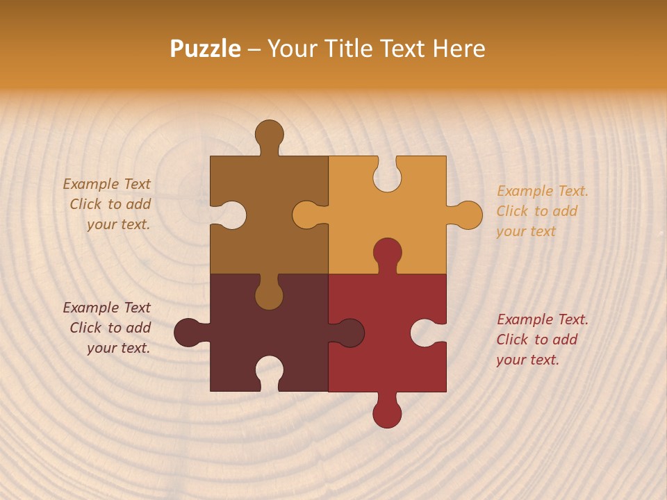 Close-Up Wooden Cut Texture PowerPoint Template