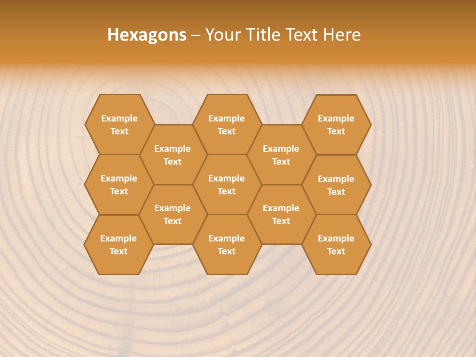 Close-Up Wooden Cut Texture PowerPoint Template