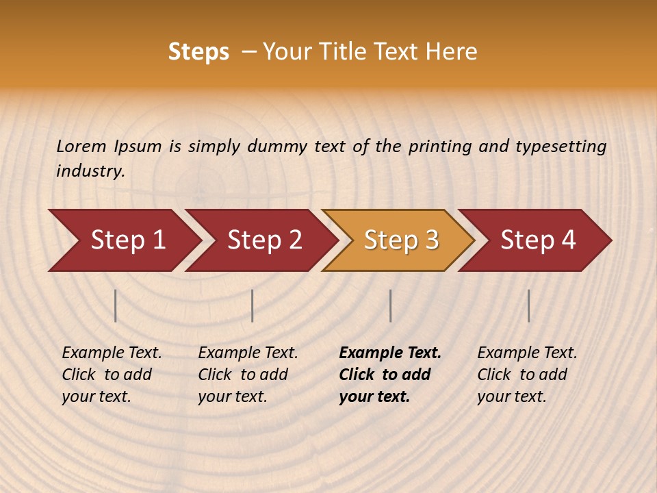 Close-Up Wooden Cut Texture PowerPoint Template