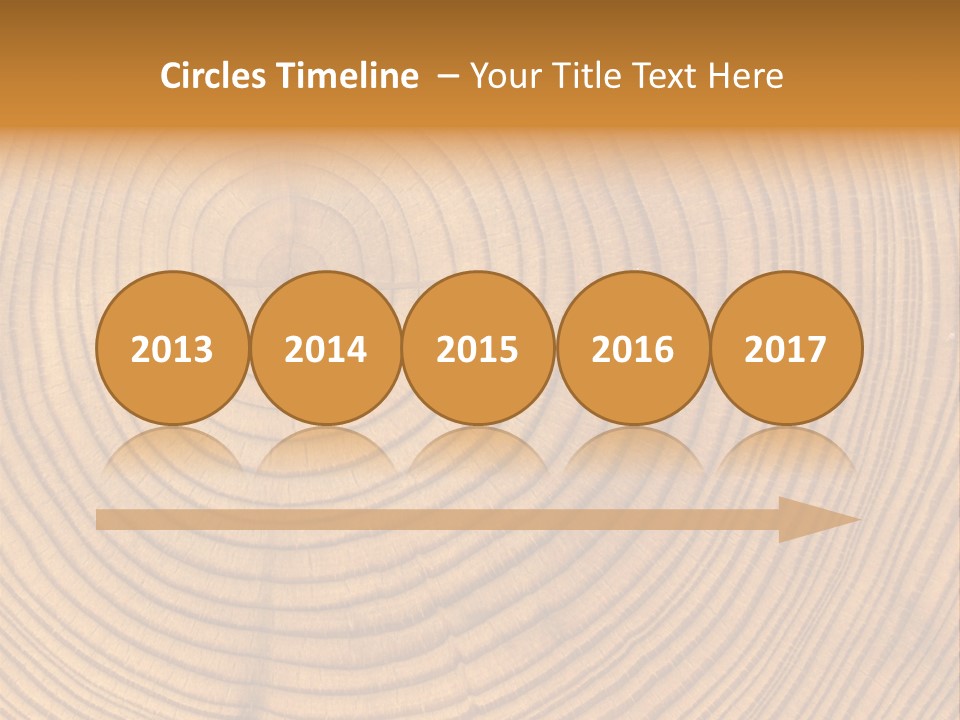 Close-Up Wooden Cut Texture PowerPoint Template