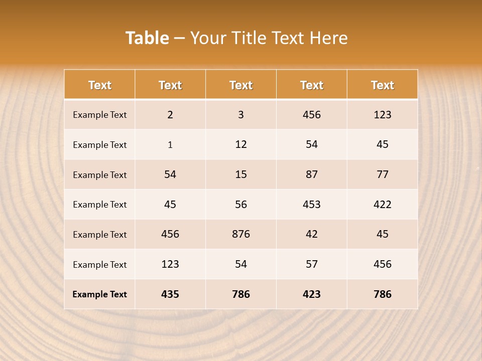 Close-Up Wooden Cut Texture PowerPoint Template