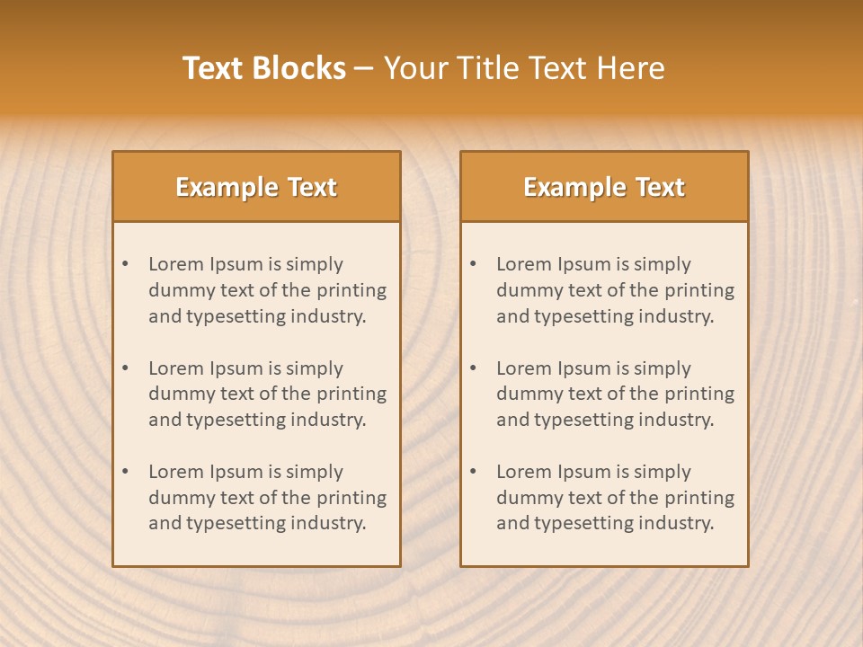 Close-Up Wooden Cut Texture PowerPoint Template
