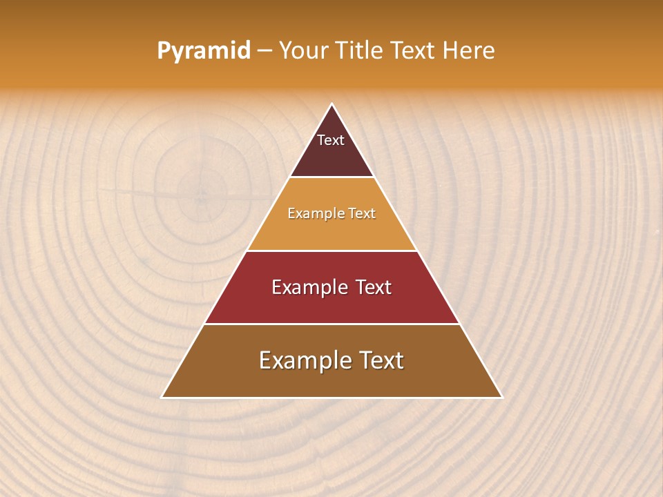 Close-Up Wooden Cut Texture PowerPoint Template