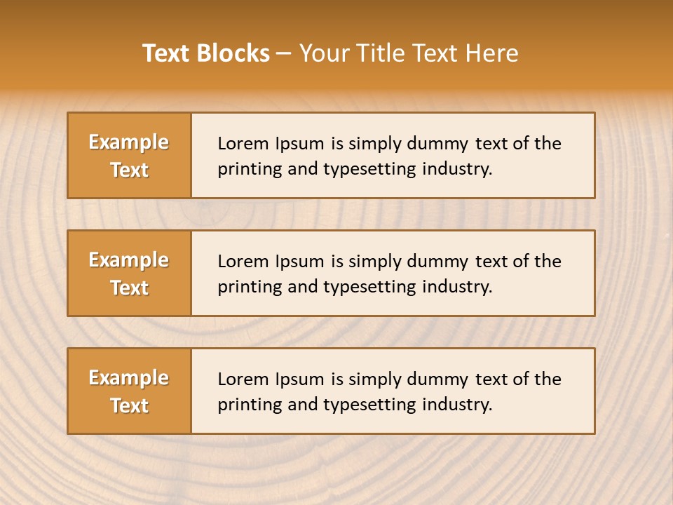 Close-Up Wooden Cut Texture PowerPoint Template