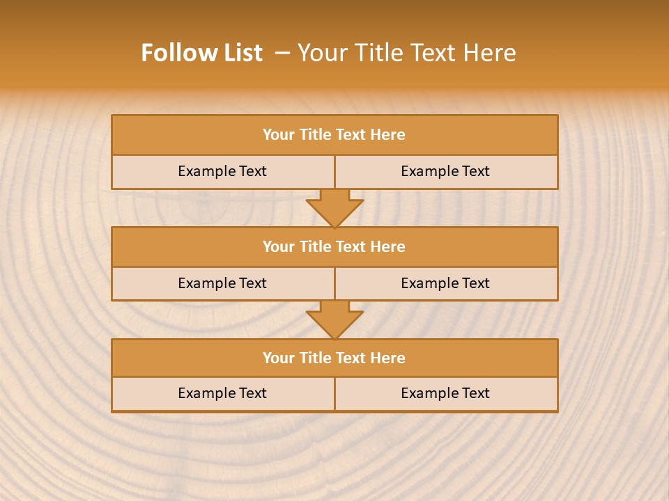 Close-Up Wooden Cut Texture PowerPoint Template