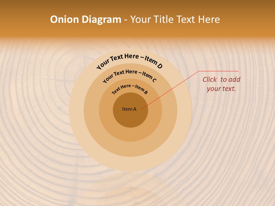 Close-Up Wooden Cut Texture PowerPoint Template