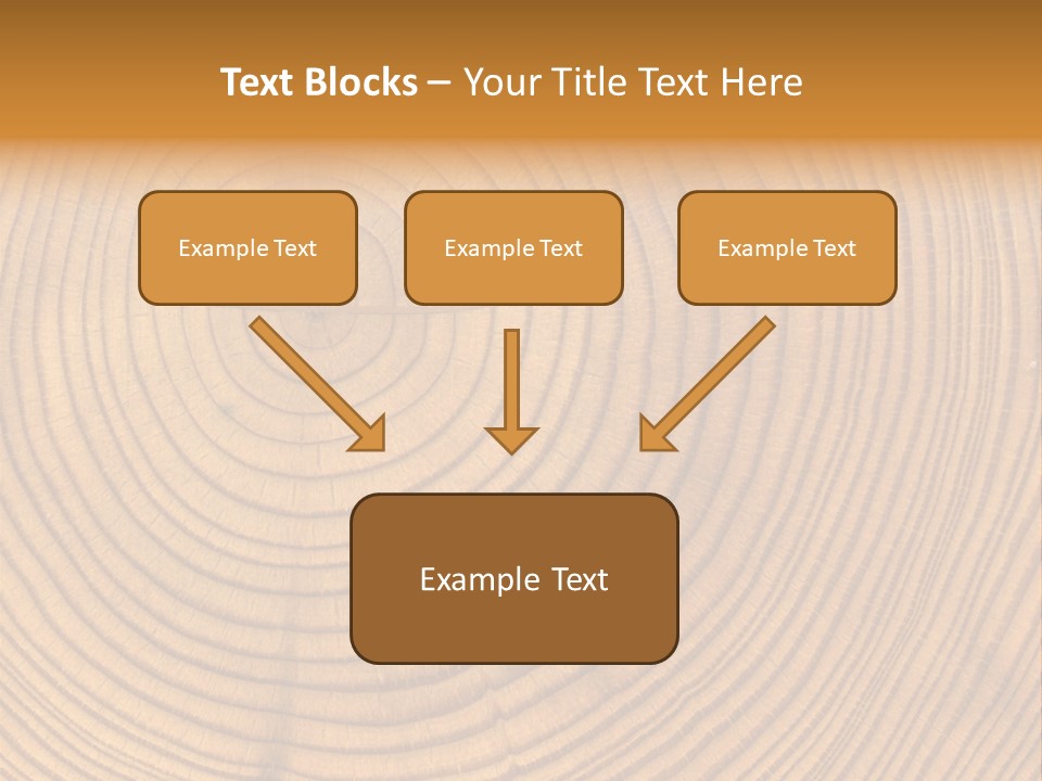 Close-Up Wooden Cut Texture PowerPoint Template