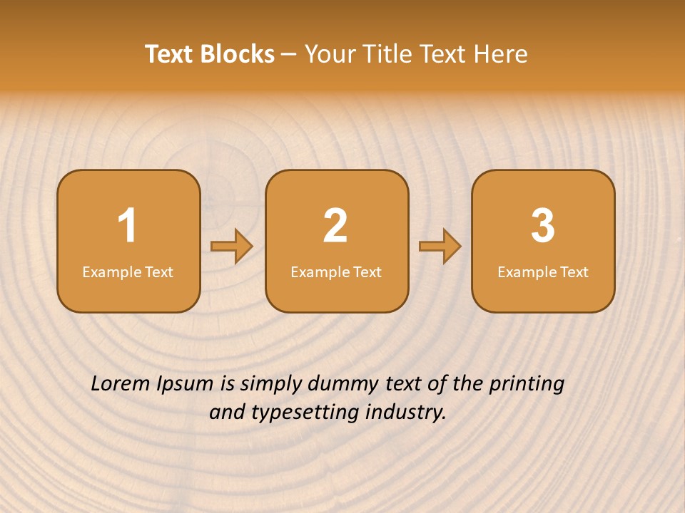 Close-Up Wooden Cut Texture PowerPoint Template