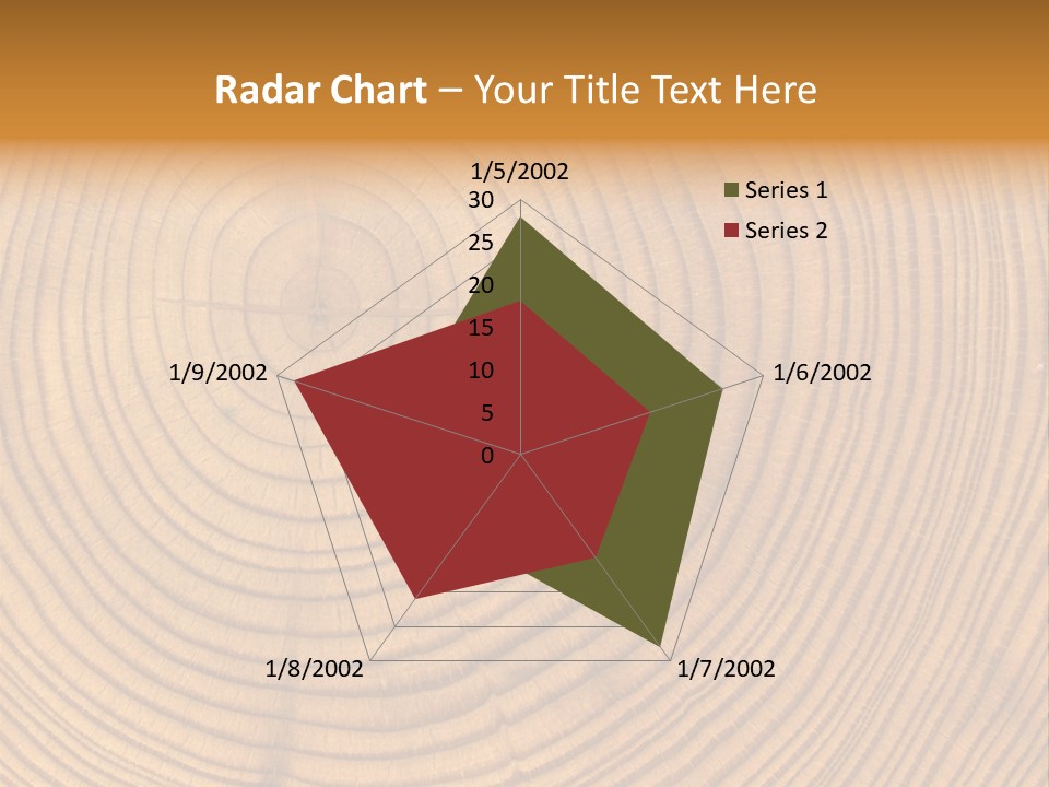 Close-Up Wooden Cut Texture PowerPoint Template