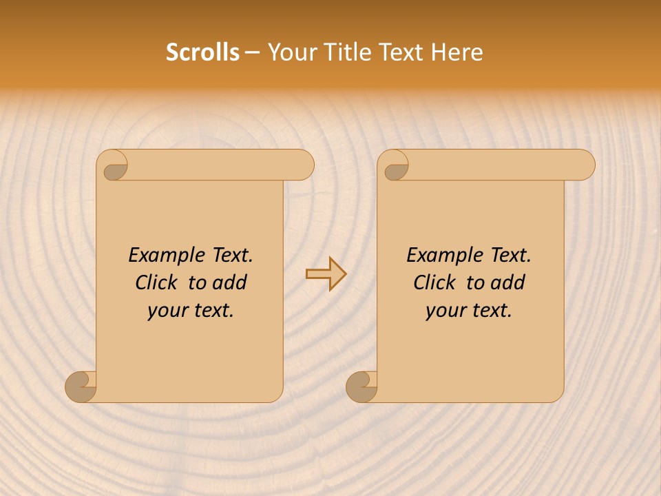 Close-Up Wooden Cut Texture PowerPoint Template