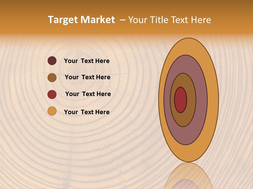 Close-Up Wooden Cut Texture PowerPoint Template