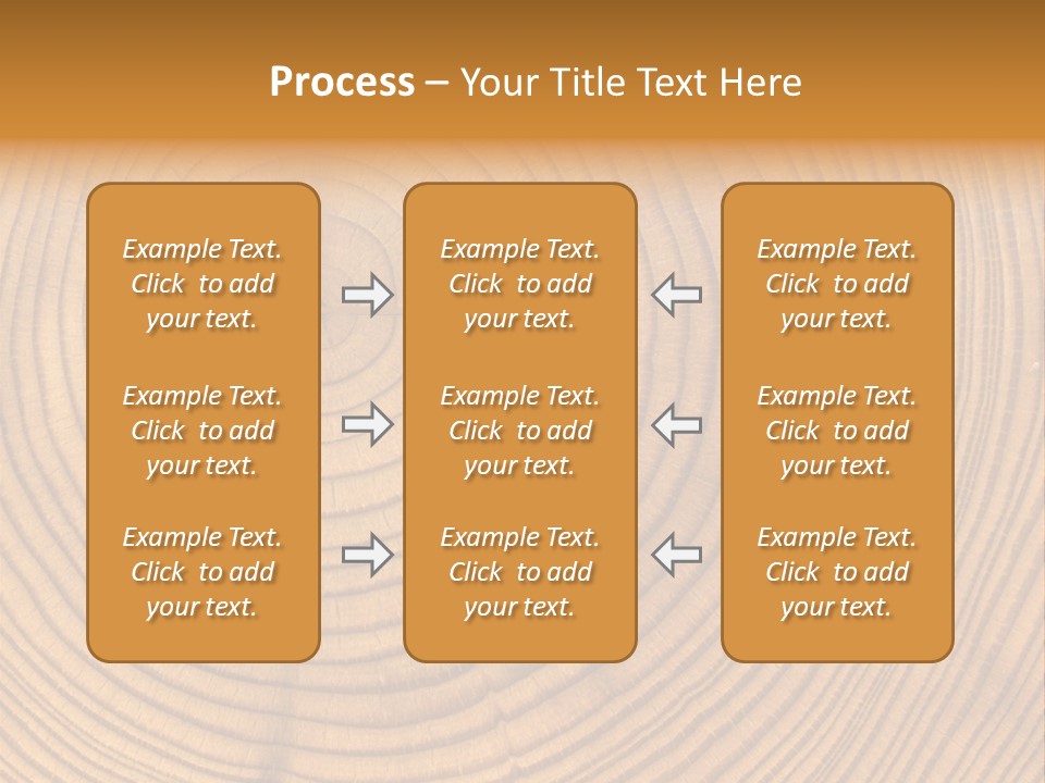 Close-Up Wooden Cut Texture PowerPoint Template
