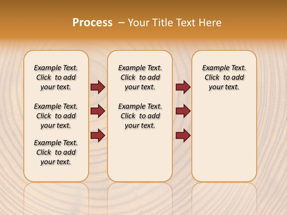 Close-Up Wooden Cut Texture PowerPoint Template