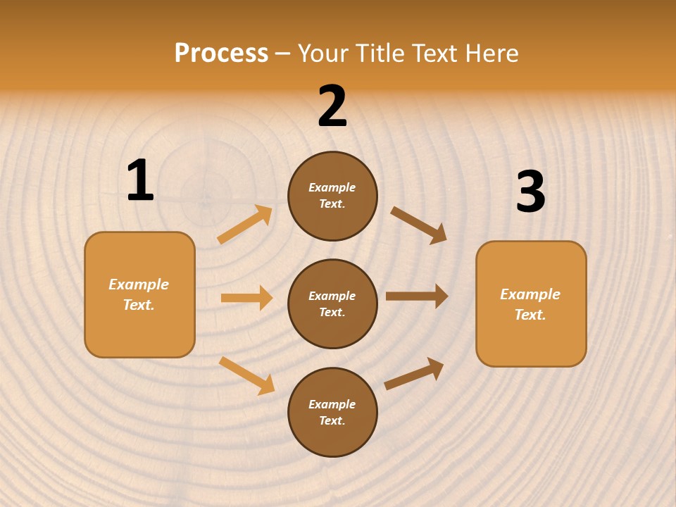 Close-Up Wooden Cut Texture PowerPoint Template