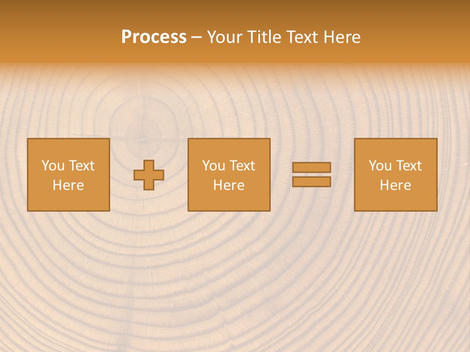 Close-Up Wooden Cut Texture PowerPoint Template