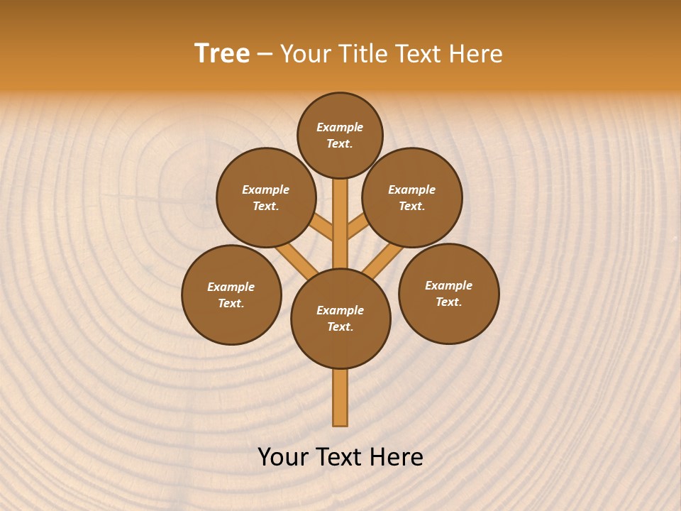 Close-Up Wooden Cut Texture PowerPoint Template