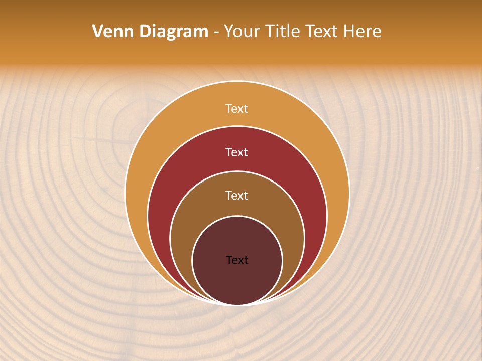 Close-Up Wooden Cut Texture PowerPoint Template