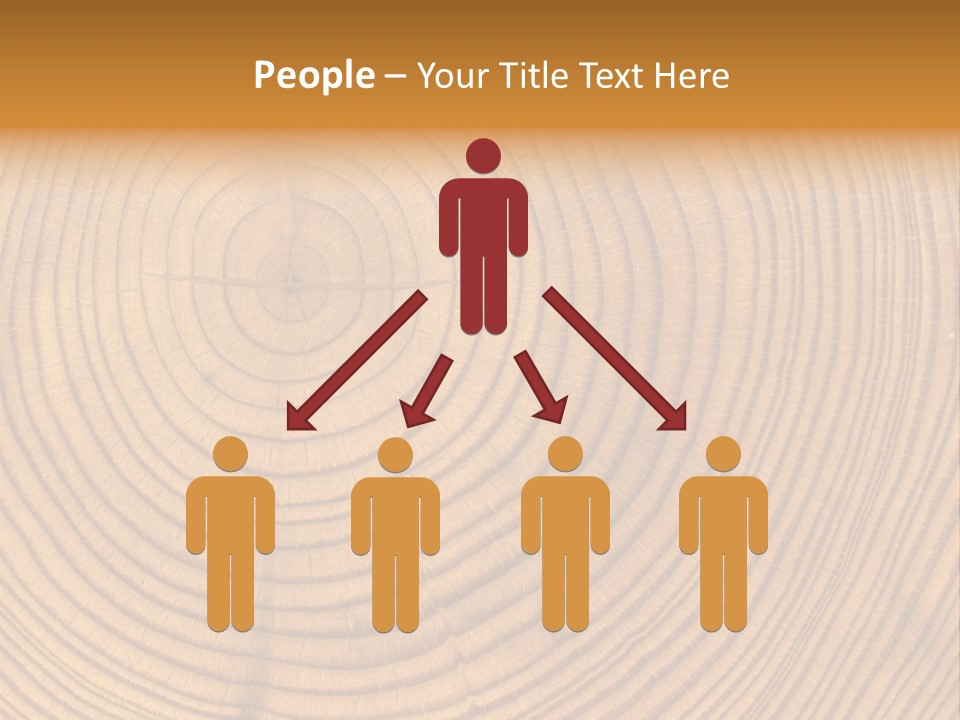 Close-Up Wooden Cut Texture PowerPoint Template