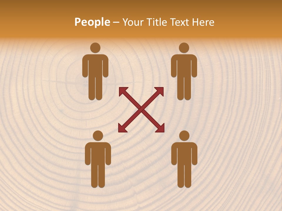 Close-Up Wooden Cut Texture PowerPoint Template