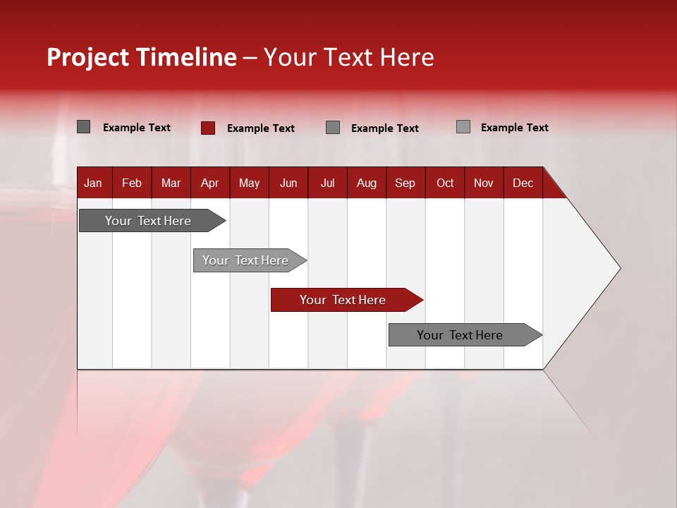 Four Glasses Of Red Wine On Neutral Textured Background PowerPoint Template
