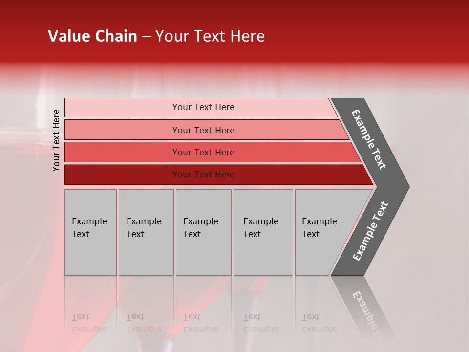 Four Glasses Of Red Wine On Neutral Textured Background PowerPoint Template