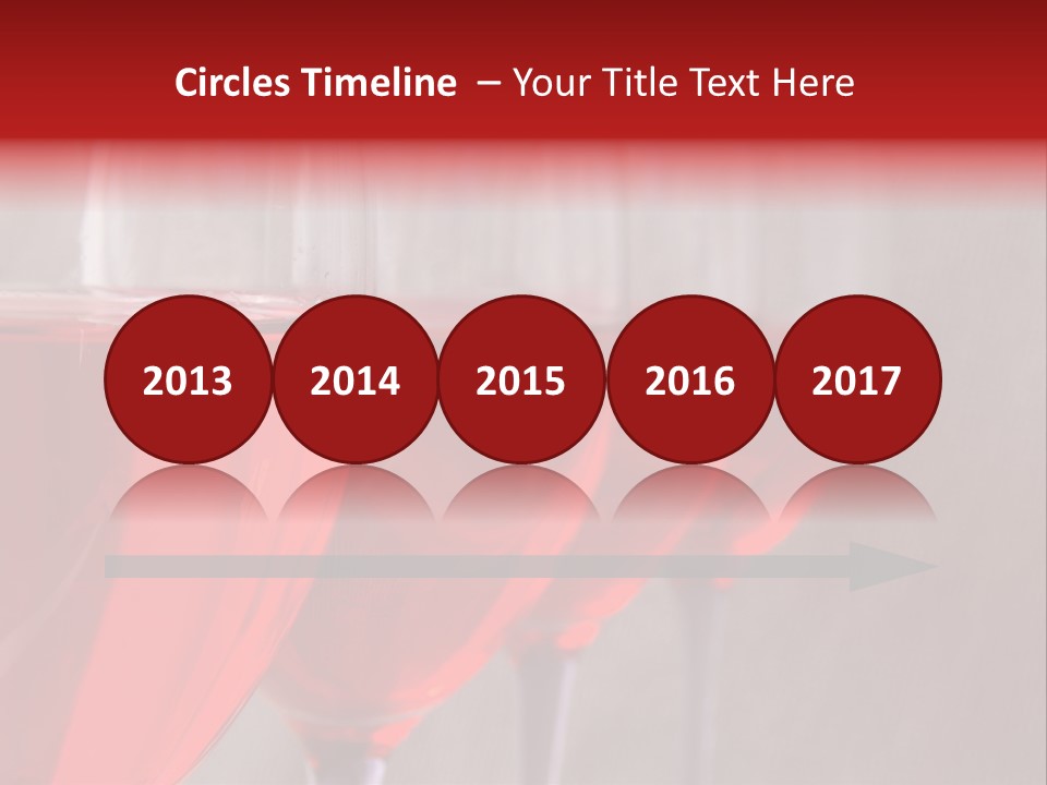 Four Glasses Of Red Wine On Neutral Textured Background PowerPoint Template