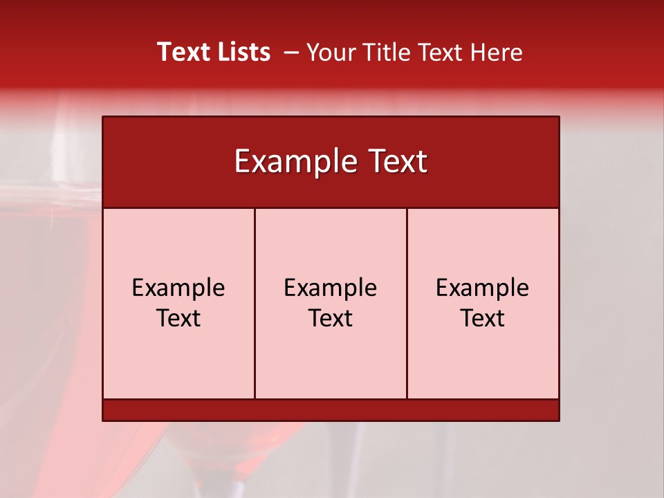 Four Glasses Of Red Wine On Neutral Textured Background PowerPoint Template