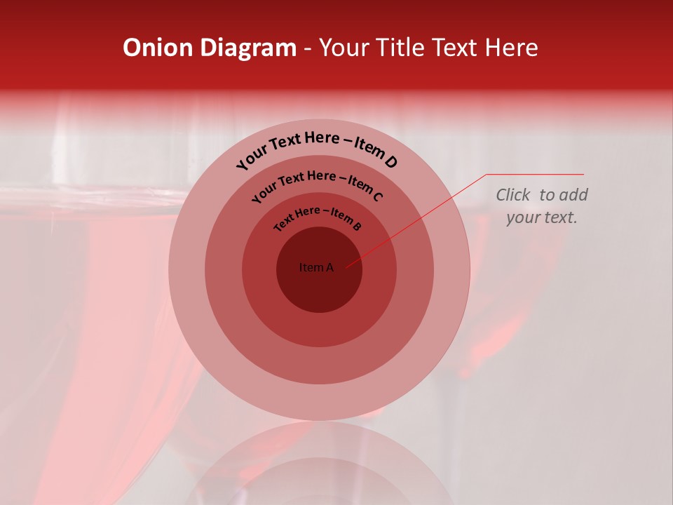 Four Glasses Of Red Wine On Neutral Textured Background PowerPoint Template