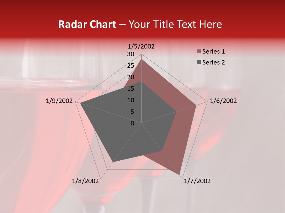 Four Glasses Of Red Wine On Neutral Textured Background PowerPoint Template