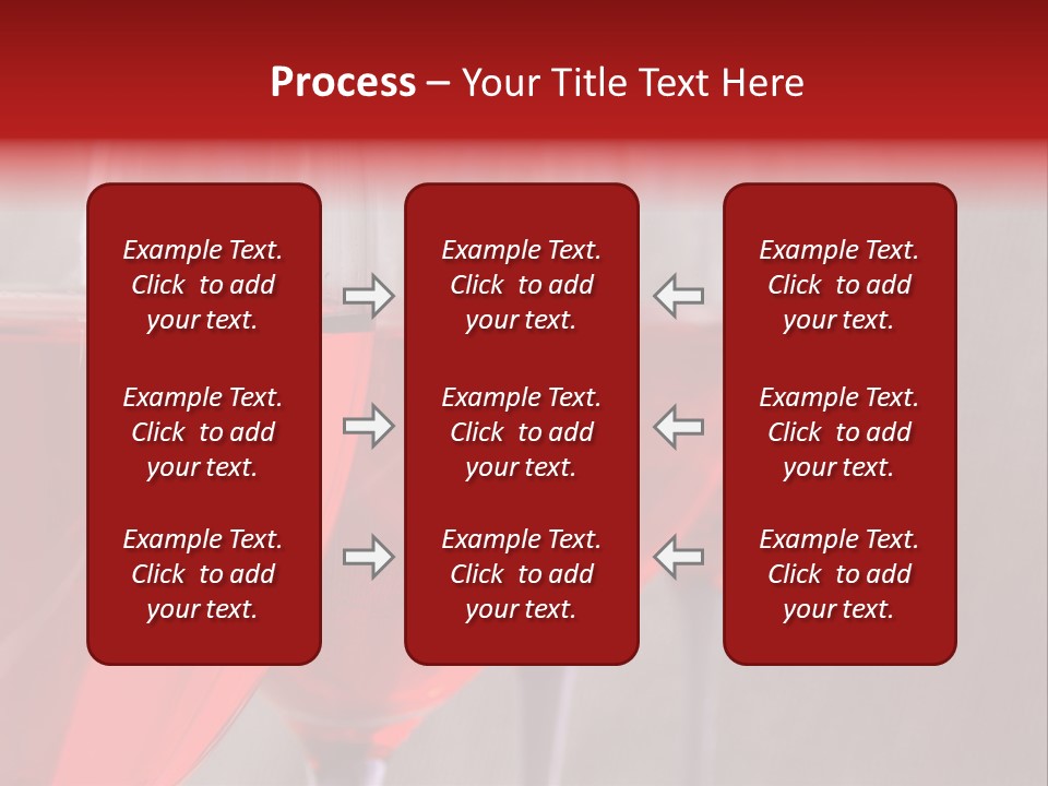Four Glasses Of Red Wine On Neutral Textured Background PowerPoint Template