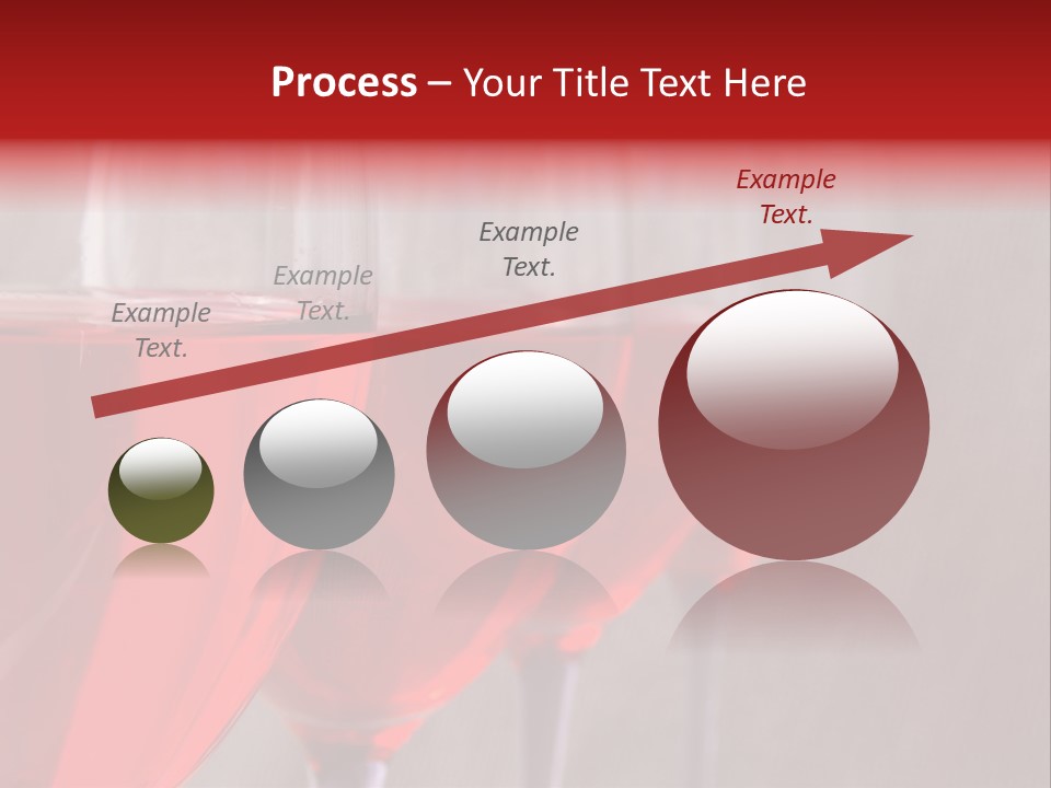 Four Glasses Of Red Wine On Neutral Textured Background PowerPoint Template