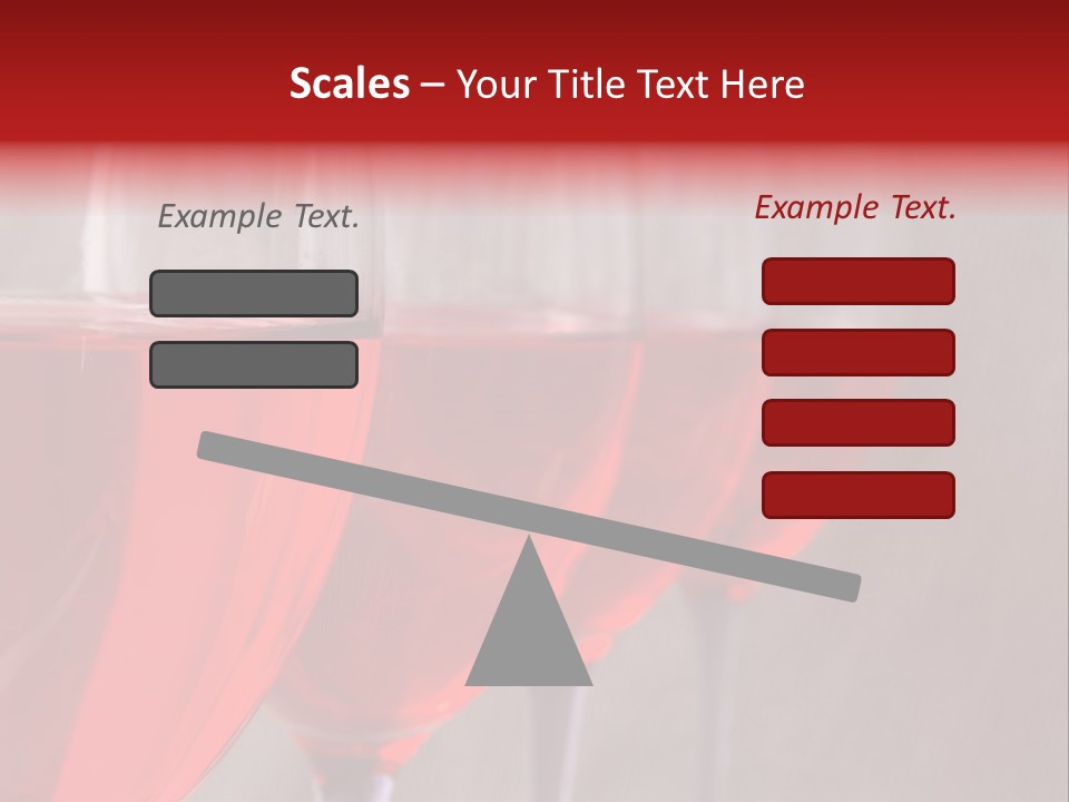 Four Glasses Of Red Wine On Neutral Textured Background PowerPoint Template