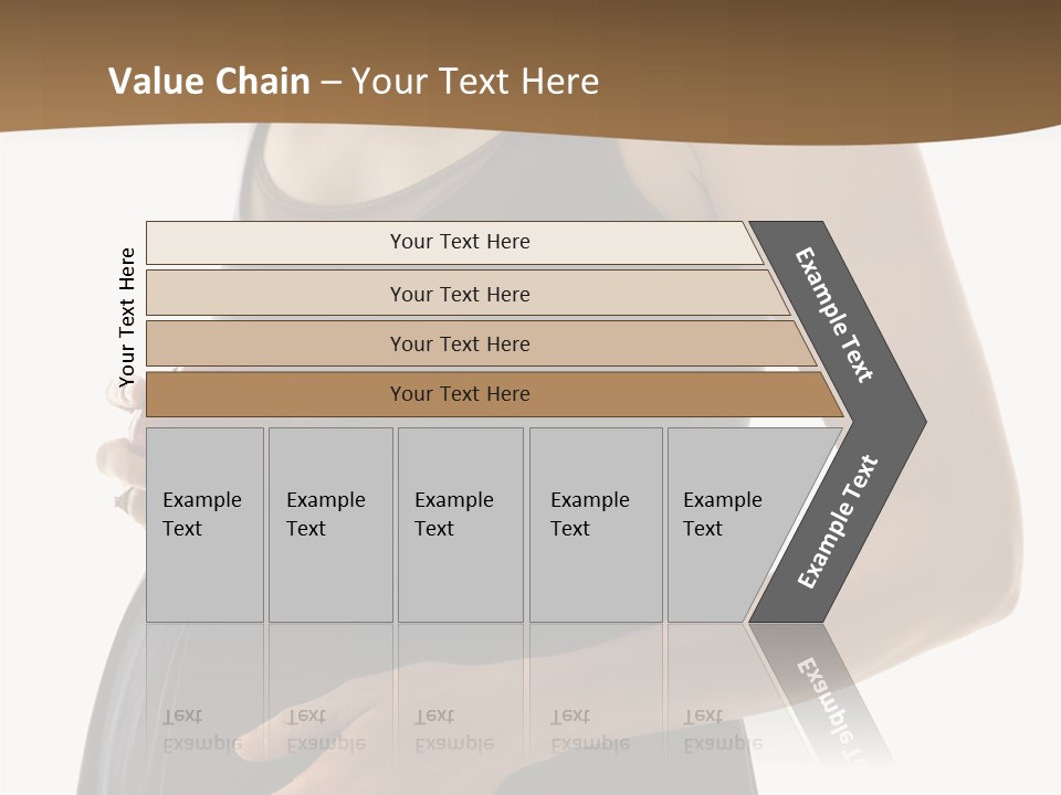 Portrait Of Caucasion Mid-Adult Pregnant Woman With Hands On Belly Holding An Apple. PowerPoint Template