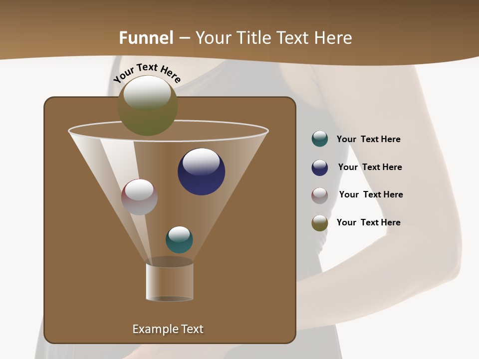 Portrait Of Caucasion Mid-Adult Pregnant Woman With Hands On Belly Holding An Apple. PowerPoint Template